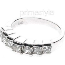 1.20CT Princess Cut Diamond Wedding Band
