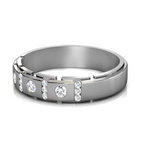 1.40CT Round Cut Diamonds Men's Wedding Band