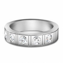 1.50CT Round Cut Diamonds Men's Wedding Band