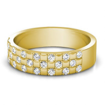 0.80CT Round Cut Diamonds Men's Wedding Band