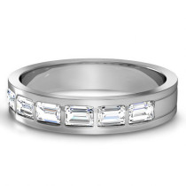 1.50CT Emerald Cut Diamonds Men's Wedding Band