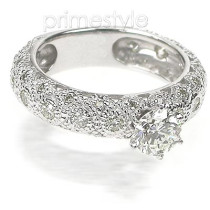 1.50CT Round Cut Diamonds Engagement Ring