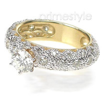 2.50CT Round Cut Diamonds Engagement Ring