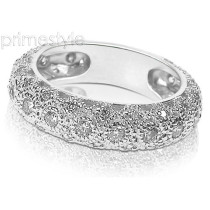 1.50CT Round Cut Diamond Wedding Band