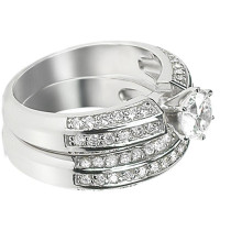 Diamond Bridal Set with 1.95CT Total Weight