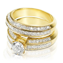 Diamond Bridal Set with 1.60CT Total Weight
