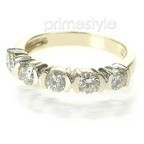Diamond Wedding Band - 1.10CT Round Cut Diamonds
