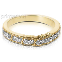 Diamond Wedding Band - 0.60CT Round Cut Diamonds