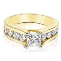 1.60CT Princess Cut Diamonds Engagement Ring