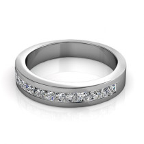Princess Cut 1.10CT Diamond Wedding Band