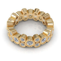 1.70CT Round Cut Diamonds Eternity Band