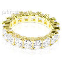 4.60CT Princess Cut Diamonds Eternity Band