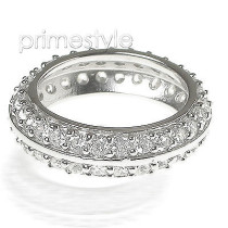 1.80CT Round Cut Diamonds Eternity Band