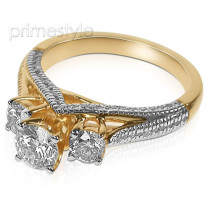 1.35CT Round Cut Diamonds Engagement Ring