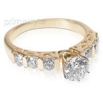 0.95CT Round Cut Diamonds Engagement Ring