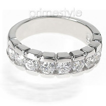 1.20CT Round Cut Diamond Wedding Band