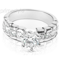 2.05CT Round Cut Diamonds Engagement Ring
