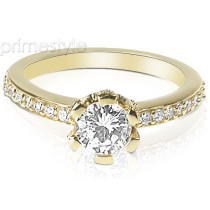 1.35CT Round Cut Diamonds Engagement Ring