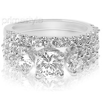 Spectacular 2.55CT Round Cut Diamond Bridal Set 