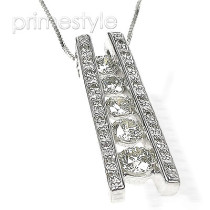 Diamond Journey Pendant Platinum 1.20CT Diamonds and VS2-SI1 Clarity