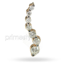 Diamond Journey Pendant with 1.25CT Diamonds (VS2-SI1) Clarity 14KT Yellow Gold