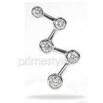 14KT White Gold 0.95CT Diamonds (VS2-SI1 Clarity) Diamond Journey Pendant.