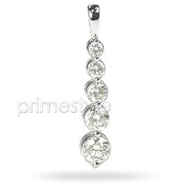 Journey Pendant Platinum VS2-SI1 Clarity 1.20CT Diamonds
