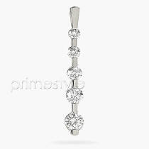 14KT White Gold 1.40CT Diamonds (VS2-SI1 Clarity) Diamond Journey Pendant.