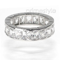 5.20CT Emerald Cut Diamonds Eternity Band