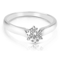 0.25CT Round Cut Diamond Solitaire Ring