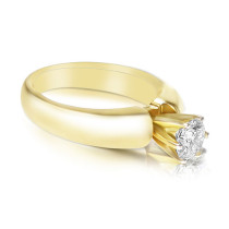 0.25CT Round Cut Diamond Solitaire Ring
