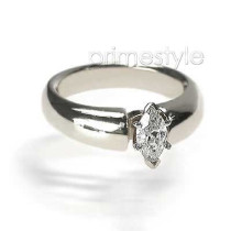 0.55CT Marquise Cut Diamond Solitaire Ring