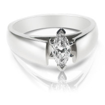 0.55CT Marquise Cut Diamond Solitaire Ring