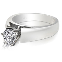 0.25CT Round Cut Diamond Solitaire Ring