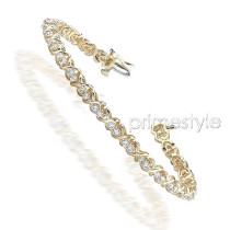 Diamonds Tennis Bracelet - 2.20CT Round Cut, H/SI1-SI2 Diamonds