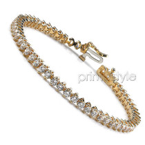 5.00CT Round Cut (H/SI1-SI2) Diamonds Tennis Bracelet In 14KT