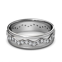 1.50CT Round Cut Diamonds Men's Wedding Band