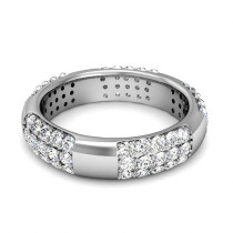 1.50CT Round Cut Diamonds Men's Wedding Band