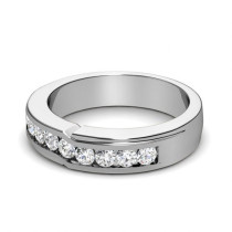 0.65CT Round Cut Diamonds Men's Wedding Band