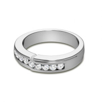 Wedding Band - 0.40CT Round Cut Diamonds
