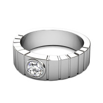 0.40CT Round Cut Diamonds Men's Wedding Band