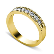 0.55CT Round Cut Diamonds Men's Wedding Band