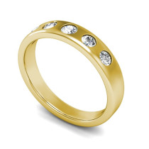 0.75CT Round Cut Diamonds Men's Wedding Band