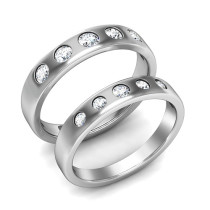 1.40CT Round Cut Diamond 14KT White Gold Wedding Set 