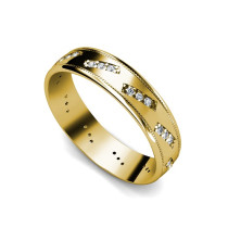 Round Cut 0.50CT Diamond Wedding Band