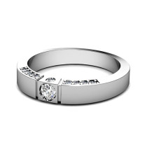 0.60CT Round Cut Diamonds Men's Wedding Band