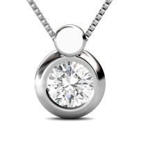0.25CT Round Cut Diamonds Solitaire Pendant