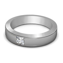 0.20CT Princess Cut Diamond Wedding Band