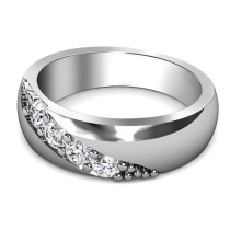 0.30CT Round Cut Diamonds Men's Wedding Band