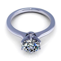 0.55CT round cut diamonds solitaire ring